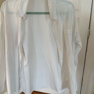 BE COOL White Button Down Shirt Relaxed Fit